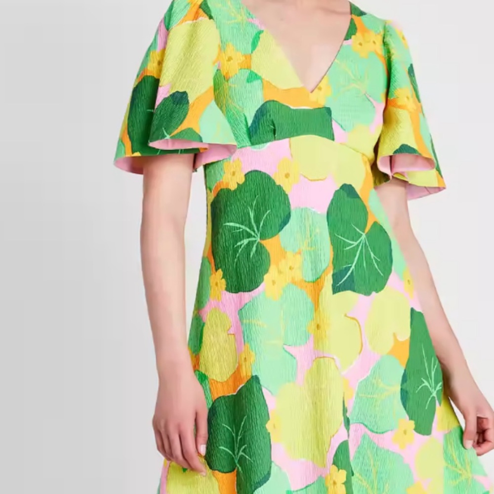 NWT Kate Spade cucumber floral dress, size 2